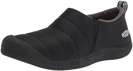 KEEN Men's Howser Wool Slipper, Black/Black/Black, 9