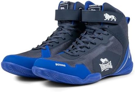 Lonsdale Unisex RUFFORD Boxing Shoes, Navy Blue White, 41 EU, Navy Blue White, 8 US