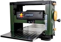 Cutech 40600H 13-Inch Spiral Cutterhead Benchtop Planer with 26 Tungsten Carbide Inserts, Single Speed Feed Rate, Snipe Minimizer, and Board Return Rollers (13-Inch Single Speed)