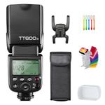 Godox TT600 Manual Speedlite Flash with Built-in 2.4GHz Godox X Series Radio Transceivers for All Digital Cameras with Standard Hot Shoe (Black)