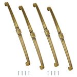 VOLO Antique Brass and Pvd Gold Design, Wardrobe Door/Cabinet Door/Drawer Pull Handle for Kitchen/Office/Bedroom/Sliding Closet. (R-122) (8, 288mm)