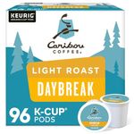 Caribou Coffee Daybreak Morning Blend, Rainforest Alliance, Light Roast Coffee, 96 count