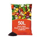 simpa Peat Free Nutrient Rich Fruit & Vegetable Compost - 50L