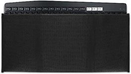 Jesra Keyboard Cover with Zip for Redgear Shadow Blade Mechanical Keyboard-Black