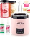 Freshine Pro Digital Wax Pot Kit Waxing Kit Non-stick Pot Warmer 400g Hard Wax Beads Beans Small Wax Heater Waxing Skin Care Spray Paperless Depilatory (400g Spray Wax Kit)