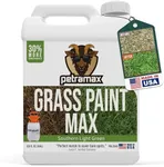 PetraMax Green Grass Paint - Green Grass Lawn Spray for Dead & Dormant Lawn Paint, Green Lawn Spray, Lawn Spray Paint, Long-Lasting Concentrate Green Dye for Lawn - Southern Light Green - 1 Gallon