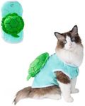 NACOCO Halloween Dog Turtle Costume - Pet Christmas Cosplay Clothes Puppy Funny Winter Warm with D-Ring Soft Coat Outfit Apparel Vest for Small Medium Large Dogs (Small)