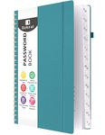 Dzhzal Password Book with Alphabetical Tabs for Seniors Organized Passwords, Password Keeper Book Spiral for Internet Website Address, A5 Password Organizer & Website Logins Log Book for Home Office