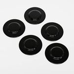 Gas Range Burner Cap Black 5 Pack Kit for Whirlpool Amana W10218219