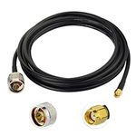 Superbat N Male to RPSMA Male Low Loss RG58 RF Coaxial Extension Cable 3m for Yagi Antenna Celling Antenna WiFi Extender Transceiver Repeater Router Amplifier etc