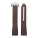 FFHAO Watchband For Omega X Swatch MoonSwatch Sport Silicone Rubber Strap 20mm Seamaster 300 Diving AT150 Curved End Watch Strap (Color : Brown-beige, Size : 20mm)