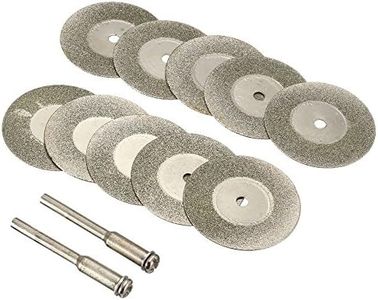 Diamond Cutting Wheel Cut Off Discs Coated Rotary Tools W/Mandrel 50mm for Dremel by Lukcase