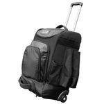 OutdoorMaster Rolling Baseball Bag Wheeled Baseball Bat Backpack with 4 Bat Pockets