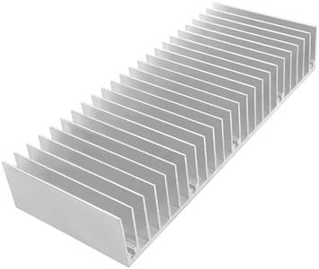 Awxlumv 150mm Aluminum Heatsink 60x150x25mm / 2.36x5.91x0.98 Inch Heat Sink Cooling Radiator for CPU MOS Tube Circuit Board PCB Module Cooler Led Amplifier Devices with 24 pcs Fins - Sliver