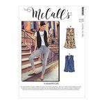 McCalls Pattern M8050A Misses' Unlined Vests in Two Lengths A (S-M-L-XL-XXL), Various