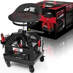 FreekyFit Rolling Shop Stool for Ga