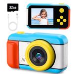 Kids Camera, Dancial Kids Digital Camera for 3-8 Year Old Girls Boys, 2.4 Inch 1080P Toddler Camera, Christmas Birthday Gifts Toys for Kids Age 3 4 5 6, Travel Video Camera with Built-in 32GB Card