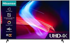 Hisense 43 Inch VIDAA Smart TV 43A6KTUK - Dolby Vision, Pixel Tuning, Voice Remote, Share to TV, and Youtube, Freeview Play, Netflix and Disney (2023 Model), Black