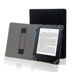 Natural Linen Case Cover for 6" ebook Reader Universal Hemp Case Cover for Sony/kobo/tolino/Pocketbook 6inch ebook Reader (Carbon Black)