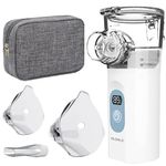 Mldnld Nebuliser Machine for Adults, Quiet Inhaler with Included Storage Bag, Rechargeable with 2 Masks & Mouthpiece, Easy to Use and Clean,Perfect Nebulizer for Travel and Home Use