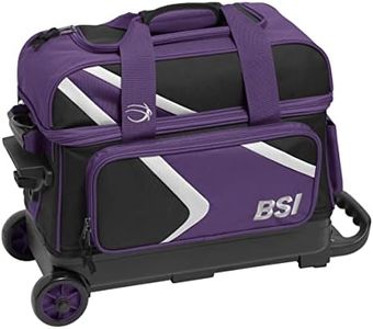 BSI Dash Double Roller Bowling Bag, Purple/Black/White