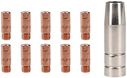 Cebora 130 & 110 / Snap On 130 1x Shroud/Nozzle & 10x 0.6mm Welding Tips