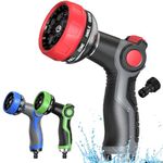 Hose Pipe Spray Gun 10 Adjustable Patterns Garden Hose Spray Gun Premium Hose Nozzle with Thumb Control Design Garden Hose Gun for Garden & Lawns