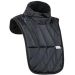 Motorcycle Neck Warmer, Chest Warmer, Adjustable Breathable Tall Collar Neck Warmer Men Women Winter Cycling Neck Cover Sleeveless With Zipper for Outdoor Activities