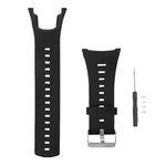 Huabao Watch Strap Compatible with Suunto Ambit/Ambit 2/Ambit 3,Adjustable Silicone Sports Strap Replacement Band for Suunto Ambit/Ambit 2/Ambit 3 Smart Watch (Black)