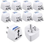 KAVANA India us Converter Plug, India to USA, Japan, Canada & More - Type B Universal Travel Adapter Plug - Universal Socket Adaptor for Laptop, Camera, Smartphones.