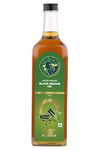 GirOrganic Wood Pressed Black Sesame Oil-1Litre Glass Bottle,Unrefined/Unfiltered Cold Pressed Virgin Oil,Kacchi Ghani/Gingelly Oil,Chemical Free & Natural,Sesame Oil For Cooking