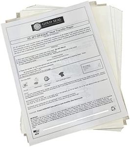 Iron ON Heat Transfer Paper 3G Jet Opaque 8.5 x 11" Custom Pack 50 Sheets