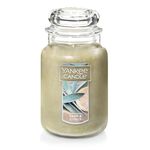 Yankee Candle Scented Candle, Sage & Citrus, Original Large Jar Candle, 110-150 Hours of Burn Time, 22 oz.