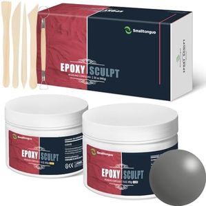 Smalltongue AB Epoxy Sculpt Clay, 2 Part Modeling Compound (A & B) 2 Pound, Epoxy Sculpture Modeling Paste Clay, for Modeling, Repair, Fill Up Retrofit and Sculpture, Natural Colors