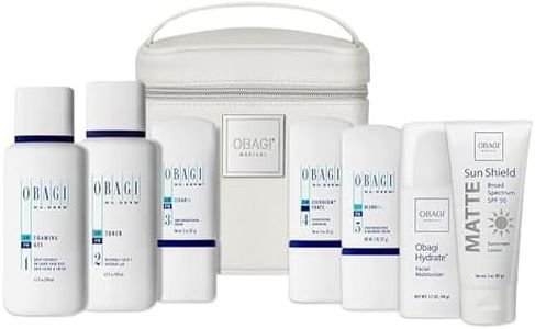 Obagi Medical Nu-Derm Fx System Normal to Oily Bundle - Includes: Foaming Gel, Toner, Clear, Exfoderm Forte, Blend. Hydrate and Sun Shield.