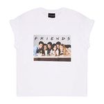 Friends Milkshakes Cropped T-Shirt, Girls, 7-16 Years, White, Official Merchandise