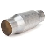 FOMIUZY 3 Inch Inlet/Outlet Universal High Flow Front Catalytic Converter Direct-Fit(EPA Compliant)