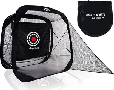 Gagalileo Pop Up Golf Net,Pop up Golf Hitting Net,Golf Practice Net,Golf Nets for Backyard Driving,Quick Setup Golf Hitting Net with Target Cloth and Carry Bag 7X7X4FT