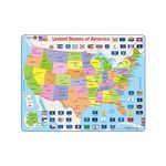 Larsen K12 United States of America Political Map, English Edition, 48 Piece Boxless Tray & Frame Jigsaw Puzzle