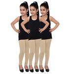 Robinbosky Premium Girls Leggings Skin Value Combo Pack of 3 (7-8 Years, 017 Skin)