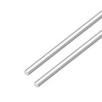 VictorsHome 8mm x 300mm Aluminum Rods, Round Solid Shaft Lathe Bar for DIY Crafts RC Aircraft Model Car 2pcs