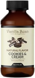Pure Cookies & Cream Extract for Baking and Flavoring - 4 OZ - Premium Quality Natural Flavors for Baked Goods, Desserts, & Cooking
