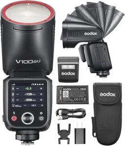 Godox V100 S V100-S Flash for Sony, 1/8000 HSS 100W 2.4G TTL Godox Flash, OLED Screen Touchscreen Control, Sony Speedlite Global Shutter sync, 2980mAh Lithium Battery, 400 Full Power Flashes