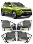 Autofact Car Sunshades for Skoda Kylaq, UV Protection, Useful Car Accessories, Custom fit Sun Shades for Side Windows, Set of 6