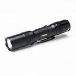 Energizer TAC 1AA LED Tactical Flashlight, LED Flashlight for Emergencies and Camping Gear, Water Resistant Compact EDC Flashlight with Clip, Batteries Included, Pack of 1