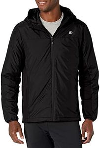 Starter Men's Insulated Breathable Jacket, Amazon Exclusive, Black, Small