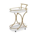 JOIN IRON Bar Cart, Serving Cart for Home,Drink Cart,