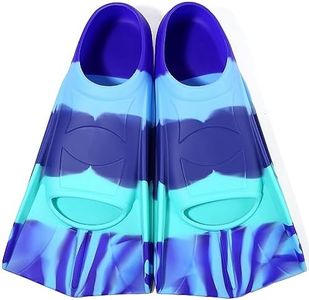 Azuunye Kids Swim Fins,Short Youth Swimming Flippers for Pool Lap Swimming and Training for Girls Boys XXXS