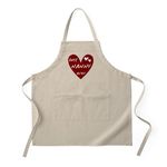 CafePress Heart Best Nanny Ever Kitchen Apron with Pockets, Grilling Apron or Baking Apron