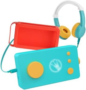 Lunii - Ma Fabrique à Histoires - Modèle 3 - avec Casque Octave et Coque Odile Orange - Conteuse pour Enfants de 3 à 8 Ans - Livre Audio de 24 Histoires interactives Inclus - Nouveau Modèle